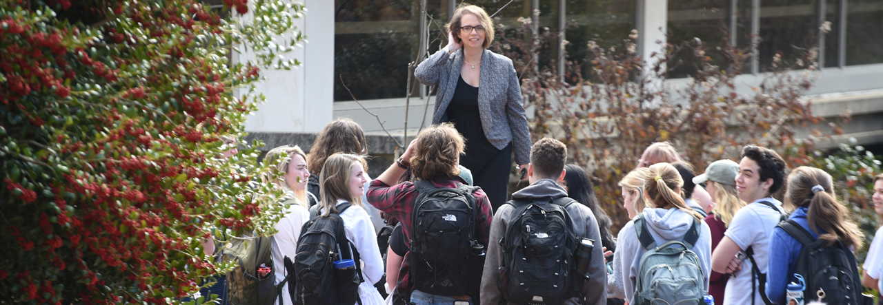 Students with Guide